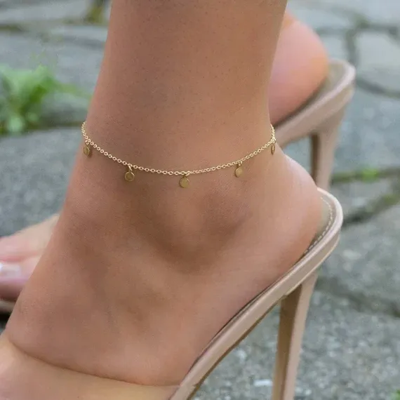 tobillera dorado
